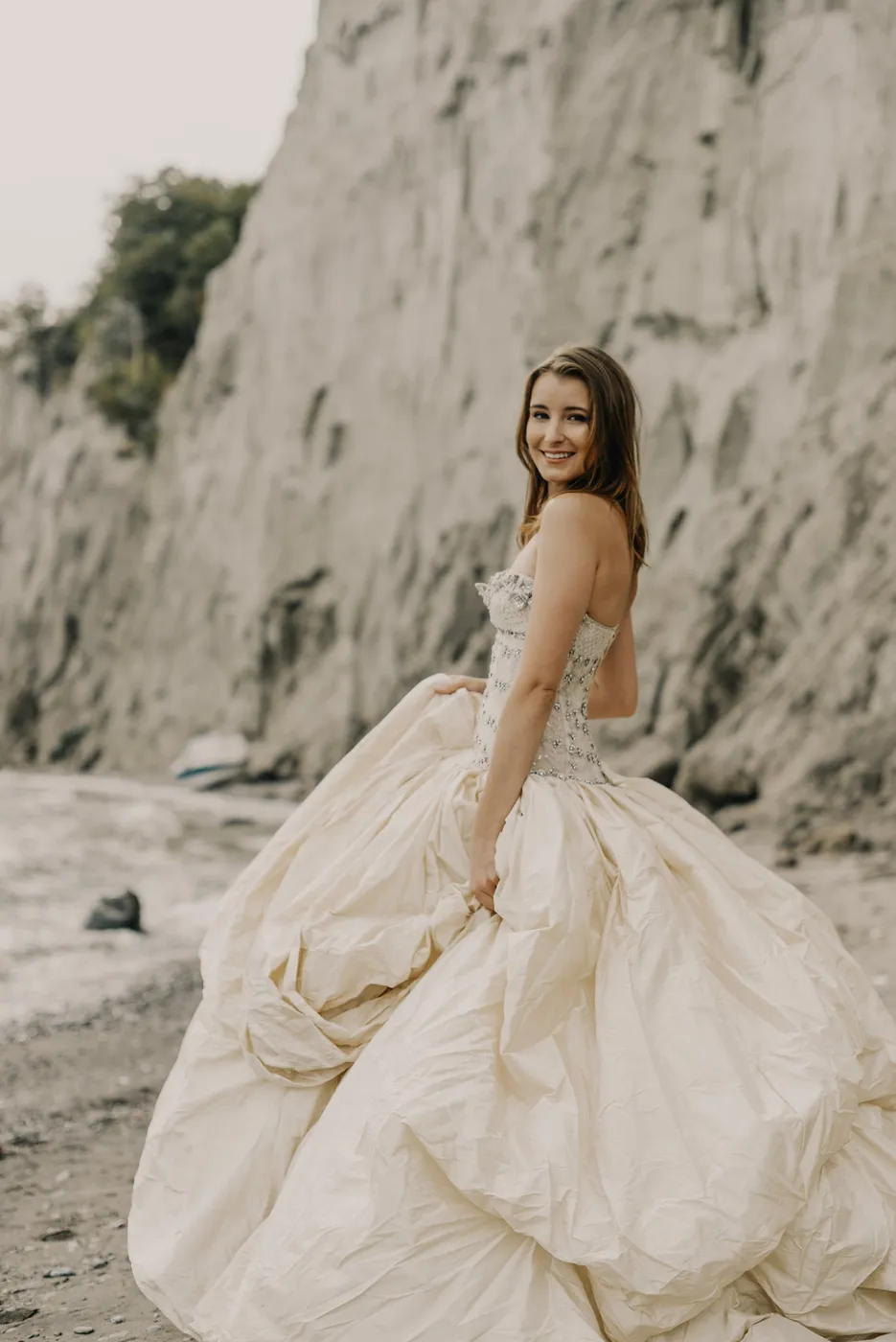 Smiling Bride On Wedding
