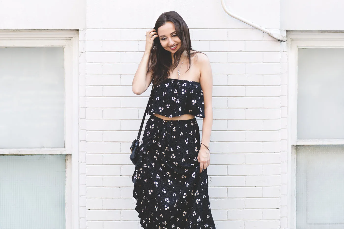 Woman In Summer Floral Fashion